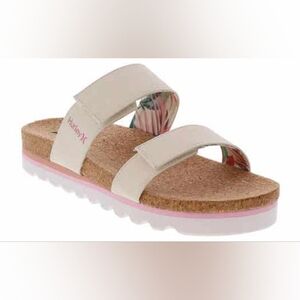 Hurley Alix White 2 Strap Women's Footbed Sandal